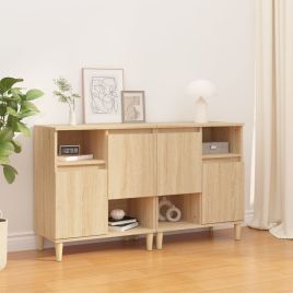 Sideboards 2 Pieces Sonoma Oak 60x35x70 cm Engineered Wood