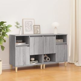 Sideboards 2 Pieces Grey Sonoma 60x35x70 cm Engineered Wood