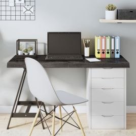 Table Top Dark Brown 120x60x(2-6) cm Treated Solid Wood Oak