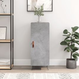 Sideboard Concrete Grey 34.5x34x90 cm Engineered Wood