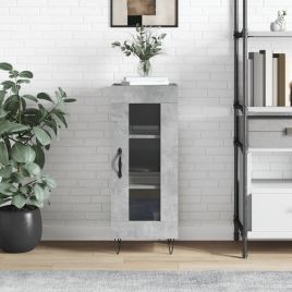 Sideboard Concrete Grey 34.5x34x90 cm Engineered Wood