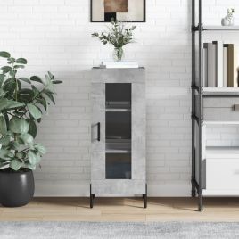 Sideboard Concrete Grey 34.5x34x90 cm Engineered Wood