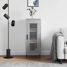 Sideboard Grey Sonoma 34.5x34x90 cm Engineered Wood