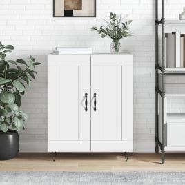Sideboard High Gloss White 69.5x34x90 cm Engineered Wood