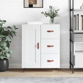 Sideboard White 69.5x34x90 cm Engineered Wood