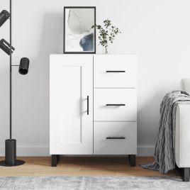 Sideboard White 69.5x34x90 cm Engineered Wood