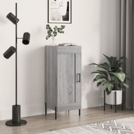 Sideboard Grey Sonoma 34.5x34x90 cm Engineered Wood