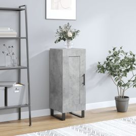 Sideboard Concrete Grey 34.5x34x90 cm Engineered Wood