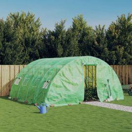 Greenhouse with Steel Frame Green 20 m2 5x4x2.3 m