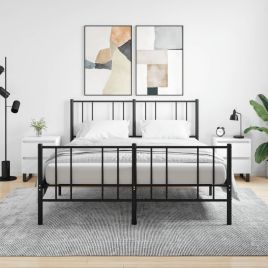 Bedside Table - PHOENIX Joe 2 Piece Nightstand White 40cm