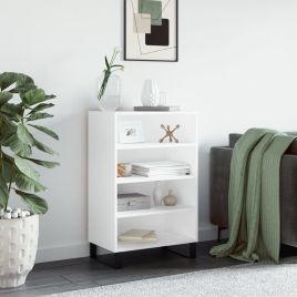 Highboard White 57x35x90 cm Engineered Wood