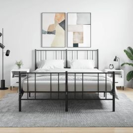 Bedside Table - ROGERS Bea 2 Piece Nightstand White 40cm
