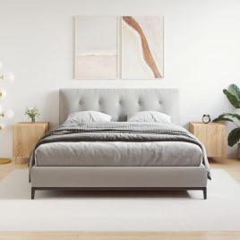 Bedside Table - MANNING Hal 2 Piece Nightstand Sonoma Oak 40cm