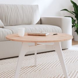 Table Top Ã˜70x1.5 cm Round Solid Wood Beech
