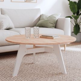Table Top Ã˜90x1.5 cm Round Solid Wood Beech