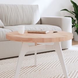 Table Top Ã˜70x4 cm Round Solid Wood Beech