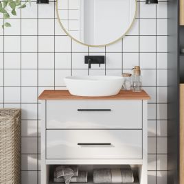 Bathroom Countertop 80x40x1.5 cm Solid Wood Beech