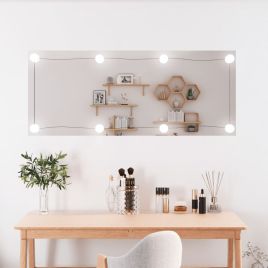Wall Mirror with LED Lights 40x100cm Glass Rectangle