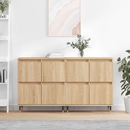 Sideboards 2 Pieces Sonoma Oak Engineered Wood