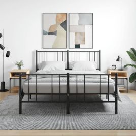 Bedside Table - LOGAN 2 Piece Nightstand Sonoma Oak 40cm