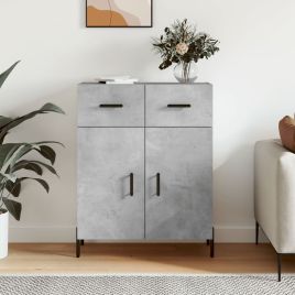 Sideboard Concrete Grey 69.5x34x90 cm Engineered Wood