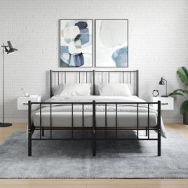 Bedside Table - MERLIN Ty 2 Piece Nightstand White 35cm