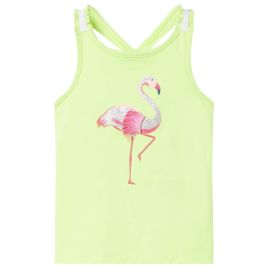 Kids' Tank Top Neon Yellow 128