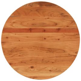Table Top Ã˜70x3.8 cm Round Solid Wood Acacia