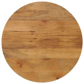 Table Top 80x2.5 cm Round Solid Wood Mango