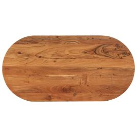 Table Top 100x50x2.5 cm Oval Solid Wood Acacia