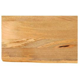 Table Top Live Edge 40x20x2.5 cm Solid Wood Mango - vid-370414