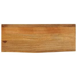 Table Top Live Edge 70x20x2.5 cm Solid Wood Mango - vid-370513