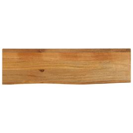 Table Top Live Edge 110x20x3.8 cm Solid Wood Mango - vid-370565