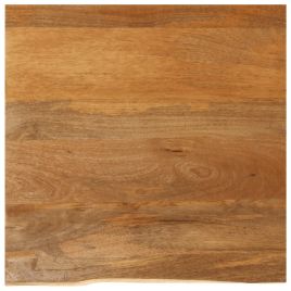 Table Top Live Edge 40x40x3.8 cm Solid Wood Mango