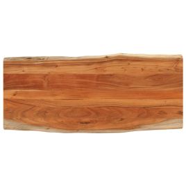 Table Top 140x60x2.5 cm Rectangular Solid Wood Acacia Live Edge