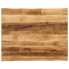 Table Top Live Edge 110x80x3.8 cm Solid Wood Rough Mango