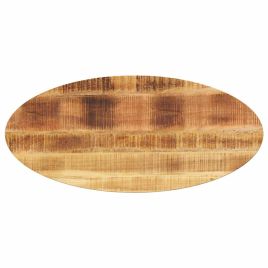Table Top 110x40x3.8 cm Oval Solid Wood Mango