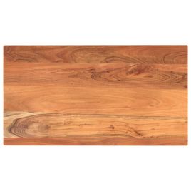 Table Top 100x60x3.8 cm Rectangular Solid Wood Acacia