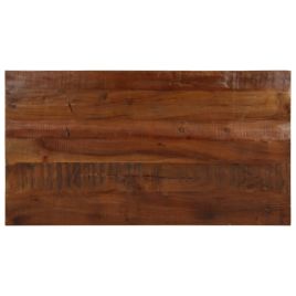 Table Top 100x50x3.8 cm Rectangular Solid Wood Reclaimed