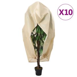 VOWICK Plant Fleece Covers with Zip 10 pcs 70 gsm 1.55x1.55 m