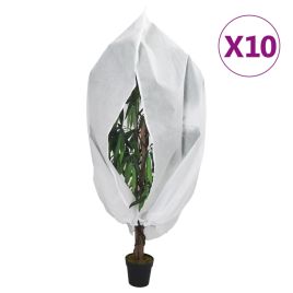 Plant Fleece Covers with Zip 10 pcs 70 g/m2 3.93x3 m