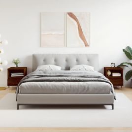 Bedside Cabinets 2 pcs Brown Oak 40x35x50 cm Engineered Wood