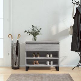 Shoe Cabinet Grey Sonoma 70x36x60 cm Engineered Wood