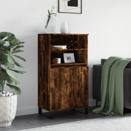 Highboard Smoked Oak 60x36x110 cm Engineered Wood