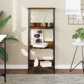 Bookshelf Smoked Oak 50x33x117.5 cm Engineered Wood