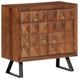 Drawer Cabinet Honey Brown 70x35x70 cm Solid Wood Acacia