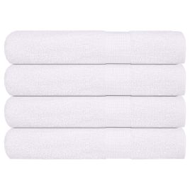 Sauna Towels 4 pcs White 80x200 cm 360 gsm 100% Cotton