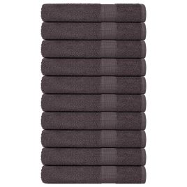 Towels 10 pcs Anthracite 100x200 cm 360 gsm 100% Cotton