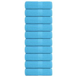 Soap Towels 10 pcs Turquoise 30x30 cm 360 gsm 100% Cotton