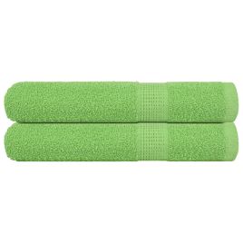 Towels 2 pcs Apple Green 100x200 cm 360 gsm 100% Cotton